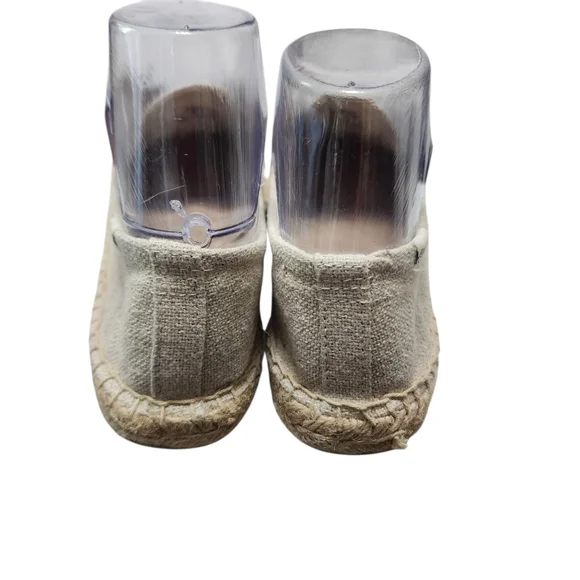 EUC Soludos Women's Elephant Embroidered Smoking Slipper Espadrilles In Sand - Picture 7 of 11